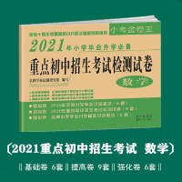 正版 重点初中招生考试检测试卷数学2020年小学毕业升学教辅试卷小升初模拟卷卷子测试题人教版北师版苏教版通用真题卷小学升