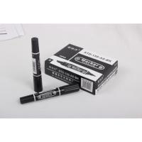 蓝色黑色红色大头笔大小双头油性记号箱头笔物流笔批发 黑色大头笔