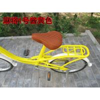 四季通用自行车座套共享单车座垫套洋车子座套凤凰山地车座套 自行车麻将酱黄色