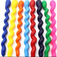 小红书ins韩国同款长条气球生日派对布置儿童百日宴郊游套餐 螺旋长条气球(5个装)