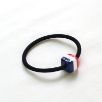 9.9元简单款扎头发绳黑色弹力皮筋绑马尾方块发圈头绳头套女 蓝色