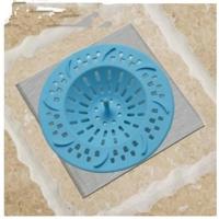 日本KM1258地漏 浴室地漏头发过滤网下水道排水口水槽地漏盖 蓝色