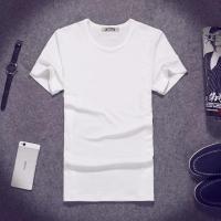 9.9元九块九男装衣服圆领宽松学生韩版T恤短袖9块衬衫10便宜 白色 短袖 M