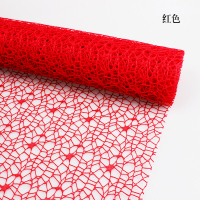 幼儿园环境区域布置材料DIY提花网手工网纱吊饰装饰门帘墙贴 DIY网纱布(红色)