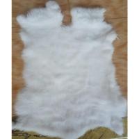 兔皮整张家兔獭兔皮原料兔毛DIY手包饰品护膝座垫毛领辅料 白色微瑕疵