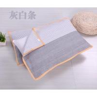老粗布枕巾成人四季通用单人一对装情侣加厚欧式枕巾清仓 浅灰色