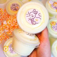 小煎蛋slime超可爱 解压戳戳泥越玩越大扎泡史莱姆成品 小煎蛋 100ml