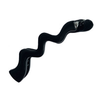 !韩国AS树脂摔不坏小号竖夹香蕉夹防滑竖夹马尾夹发夹发发饰 黑色 (小号)