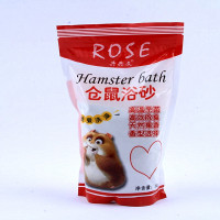 仓鼠大罐装浴沙金丝熊沙浴室浴盐洗澡沙浴砂砂装沐浴4斤桶装 袋装500克玫瑰