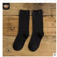 北舞现代舞袜男女袜子中高筒袜爵士舞蹈瑜伽纯棉防滑集训练功 黑色