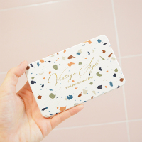 硅藻土复古纹字母脚垫杯垫防潮防滑速干卫生间地垫 水磨石8.2*13cm长方形垫