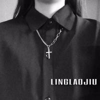 ins冷淡风个性十字架项链蹦迪土酷原宿潮女学生网红同款配饰 十字架项链(不掉色不生锈)