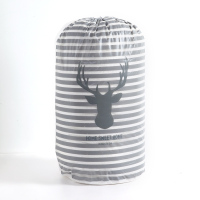 装被子的袋子超大棉被收纳袋学生宿舍搬家神器放衣服物打包整理袋 条纹鹿 85cm*40cm