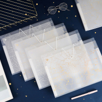 星空多层文件夹学生用大容量文件袋分类收纳袋a4试卷夹盒整理神器透明插页卷子孕妇孕检资料册包高中生风琴包 5层入(颜色随机