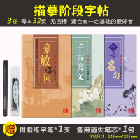 瘦金体字帖硬笔凹槽速成钢笔入门宋徽宗千字文初学者大学生练字成年男临摹练字帖女生字体漂亮霸气行楷手写练字本 瘦金体-描摹三