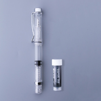 透明彩墨美工弯尖弯头钢笔成人练字瘦金体书法艺术字墨水笔 透明美工笔(送1个5ml墨水) 官方标配 0.7mm 暗尖