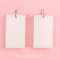 可拆取英语单词本随身背小本子便携记事背单词记忆本迷你口袋线圈本小清新便签学生可遮挡口袋单词卡笔记本女 网格款4本