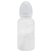 韩国创意个性玻璃杯可爱奶瓶带刻度成人杯子便携学生卡通儿童水杯 透明款