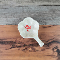 砚台陶瓷墨海多功能墨碟墨池水碟古风墨盒中小学生初学者创意墨汁颜料碟磨盘笔洗笔搁文房四宝书法用品 梅-墨碟