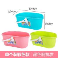 拖把寝室专用学生宿舍大号吸水免手洗家用轻便卫生间出租房屋拖布 拖把桶(普通款颜色随机发)