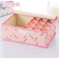 大学生开学宿舍用品懒人神器收纳盒住校生女寝室衣服整理上铺床边 13格粉色樱桃 1层