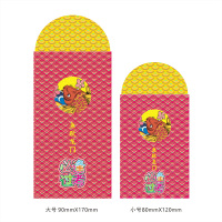 卡通学生奖励红包逢考必过2021新款中国风创意利是封考试加油贺卡 鱼跃龙门小号x8枚(带卡)