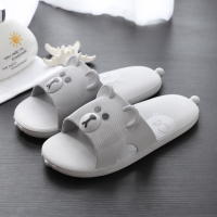 拖鞋男软底家用室内浴室防滑洗澡学生宿舍居家塑料男土凉拖鞋夏季 2083款男灰色 40-41码【适合38/39脚】