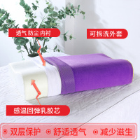 美容床方推拿头记忆棉成人单人护颈椎头单只装男女学生芯 旗舰版单独方枕外套1个(不含内乳胶芯)