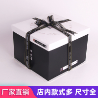 6 8 10 12 14寸蛋糕盒子加高芭比娃娃手提西点生日蛋糕包装盒免邮