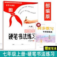 初中生语文同步练字帖 七八年级上下册 部编人教版RJ 李放鸣写字大课堂钢笔楷书正楷成人临摹练字字帖 中学生初一初二硬笔书