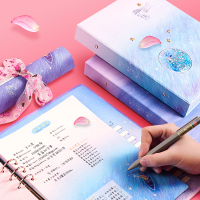 同学录网红毕业纪念册小学生六年级女创意个性小仙女可爱古风中国风韩版留言本活页a4星空小清新简约通讯录