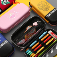 变形金刚笔袋 小学生可爱文具盒小男孩大容量铅笔盒儿童幼儿园卡通立体文具袋花花姑娘ins潮少女创意个性简约 蓝色