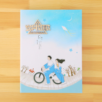 十里桃花流苏古风唯美同学录女韩国创意学生毕业纪念册留言录活页 917-单车(12老师63学生)