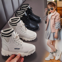 儿童马丁靴2020秋冬新款加绒女童靴子中大童英伦风雪地大棉鞋短靴