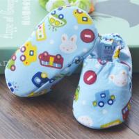 秋冬季0加厚软底不掉鞋3男女宝宝加绒新生婴儿学步棉鞋子6个月1岁 深蓝色 0-12个月 脚长12cm内