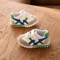 男女童皮鞋0-2岁2婴儿童鞋子春秋季宝宝运动鞋小童防踢软底学步鞋 6612绿色 19/22码内长13.5cm