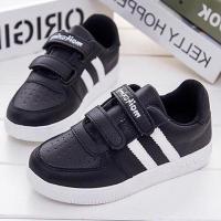 清仓特价童鞋女学生小白鞋2020新款儿童运动鞋男孩秋季百搭板鞋潮 全黑色 【全黑A-08板鞋】 26码/内长15.7cm