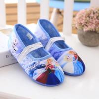 女童家居鞋冰雪奇缘爱莎公主防滑软底春秋室内鞋幼儿园宝宝地板鞋 新款冰雪公主纯棉 26/内长16.5