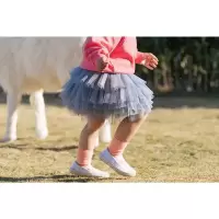女童纱裙裤打底裤女宝宝假两件裙裤春款裤裙打底裤百搭纯棉长裤子 灰色短裙 80码适70-80高(双用档可开裆)