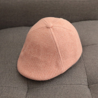 宝宝帽子秋冬季3儿童贝雷帽男童4春秋女童韩版小孩潮1-5岁2可调节 粉红色 帽围48-52cm/参考年龄1-4岁 均码