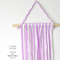 儿童发夹收纳带大容量发饰归纳整理壁挂实用捕梦网头花装饰品挂墙 2号款紫+白