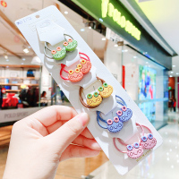 韩国ins女童头绳可爱儿童不伤发糖果色皮筋宝宝扎小啾啾发圈发饰 笑脸蛙发绳