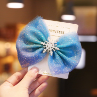 皇冠头饰儿童魔法棒公主王冠艾莎首饰发饰发夹小发卡边夹冰雪奇缘 蝴蝶结发绳 (蝴蝶结长约12cm )(发绳直径5cm)