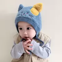 婴儿帽子秋冬婴幼儿可爱超萌冬季男女童宝宝儿童护耳帽2020年冬季
