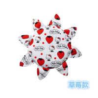 儿童布艺安全软飞盘 幼儿园亲子户外手工飞碟沙包尾巴三件套玩具 草莓款飞盘一个