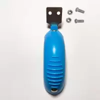 scooter儿童滑板车刹车片配件不锈钢三轮四轮滑滑车后轮刹车闸板 天蓝色 小米高送螺丝