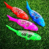 儿童玩具鱼网红鱼摇摆鱼会跑电动真投影音乐新款电池手提 新款电动鱼绿色 一件不带电池