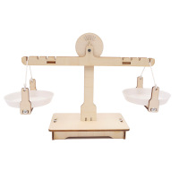 科技小制作天平秤科学小实验材料小学生一年级手工作品儿童 天平秤