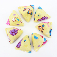 儿童户外迷你小沙包手抓沙包幼儿园三角怀旧抓子儿石子小学生玩具 黄小熊(7个装)