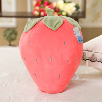 大号草莓抱枕毛绒玩具菠萝水果布娃娃睡觉枕头送女友生日礼物玩偶 草莓(粉色) 25-30厘米(草莓25厘米/菠萝30厘米)